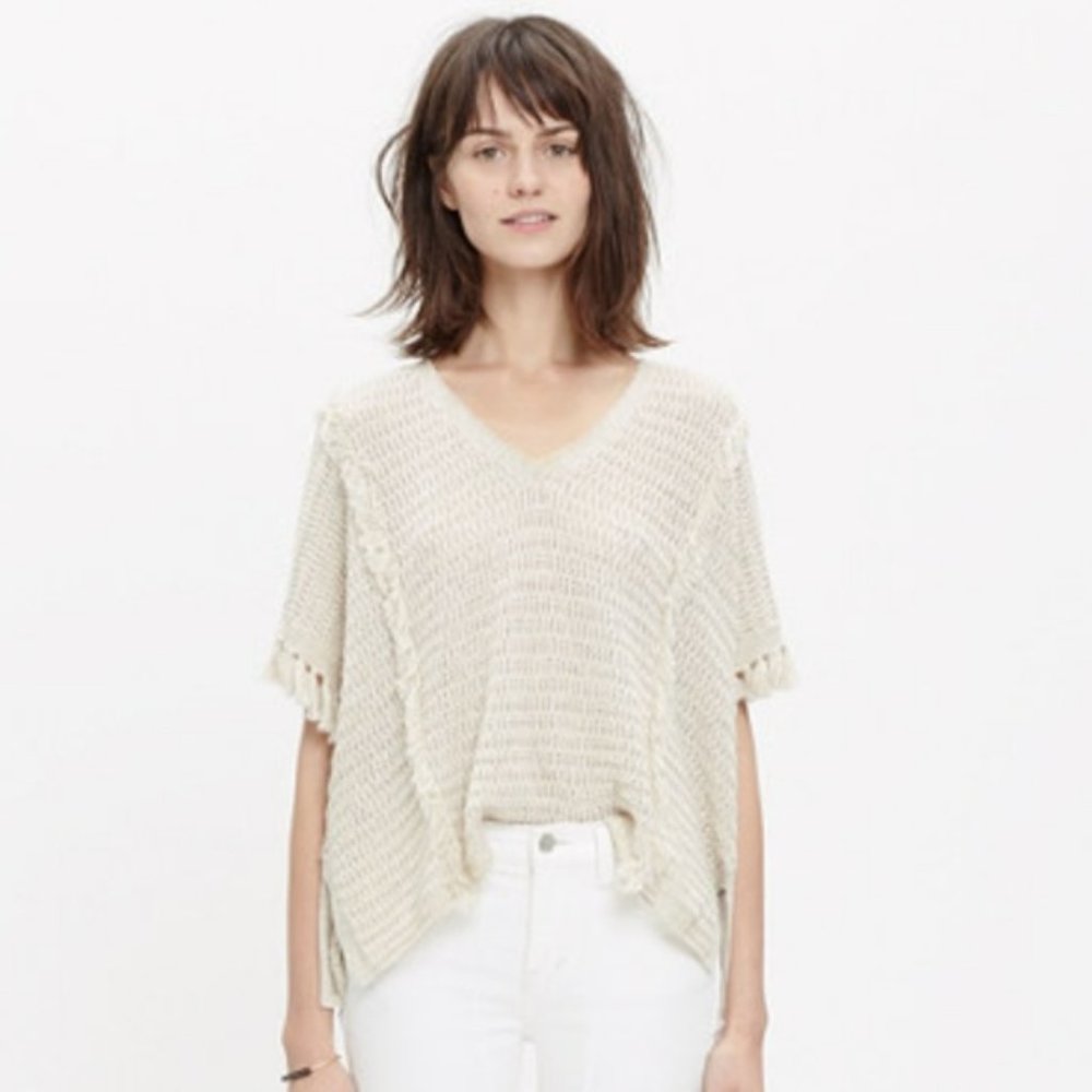 Madewell Fringe Pullover Sweater
